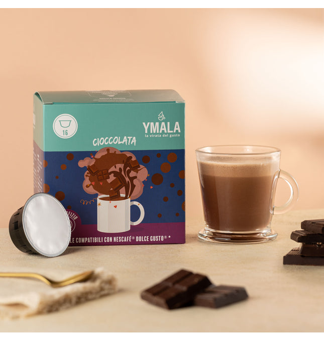 16 capsule Dolce Gusto®* Cioccolata Ymala