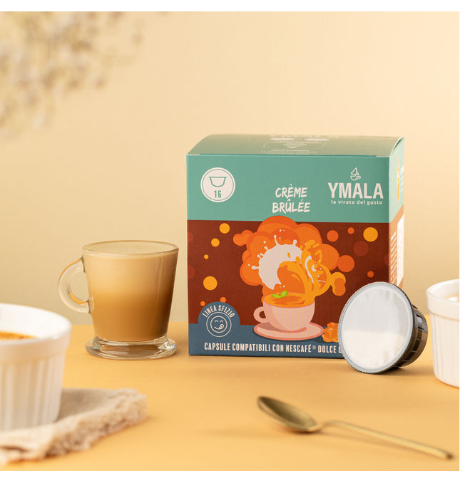 16 capsule Dolce Gusto®* Crème brûlée Ymala