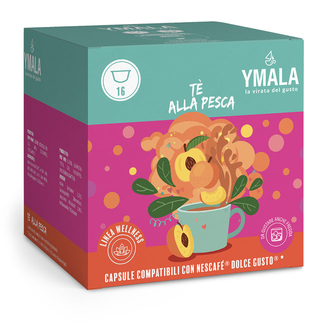 16 capsule di Ymala Tè alla pesca