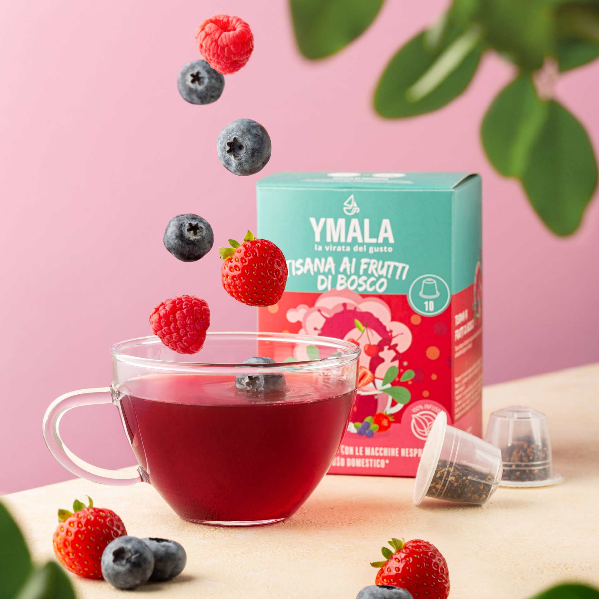 10 capsule Nespresso®* Tisana ai frutti di bosco