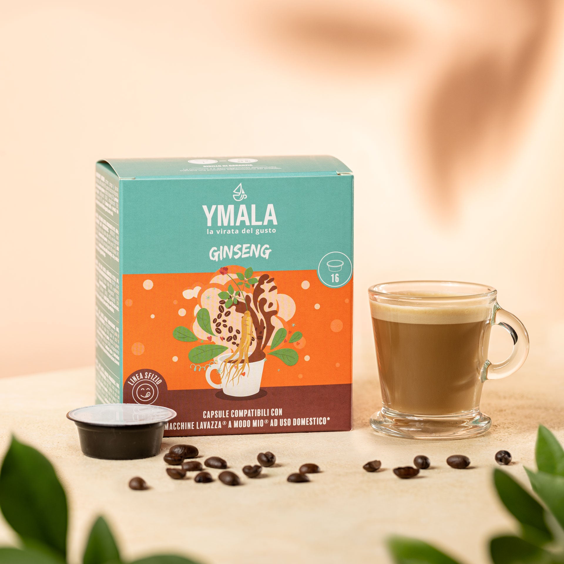 16 capsule Lavazza A Modo Mio®* Ginseng