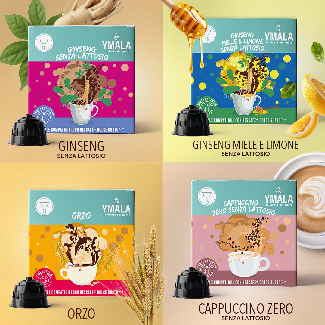 Kit 64 capsule Dolce Gusto®* -  Senza Lattosio