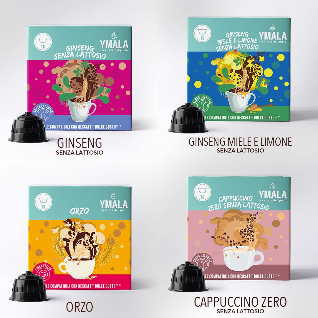 Kit 64 capsule Dolce Gusto®* -  Senza Lattosio