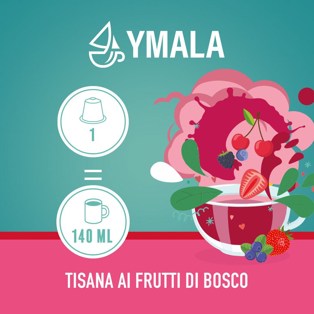 10 capsule Nespresso®* Tisana ai frutti di bosco