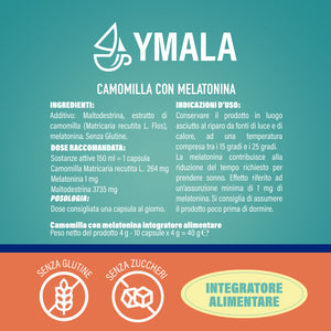 10 capsule di Ymala Camomilla con melatonina