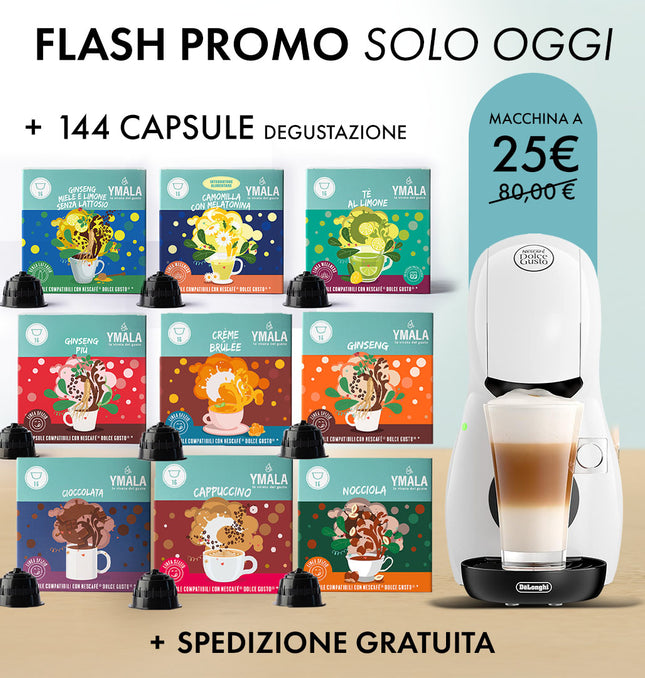 Macchina Dolce Gusto®* + 144 Capsule Ymala