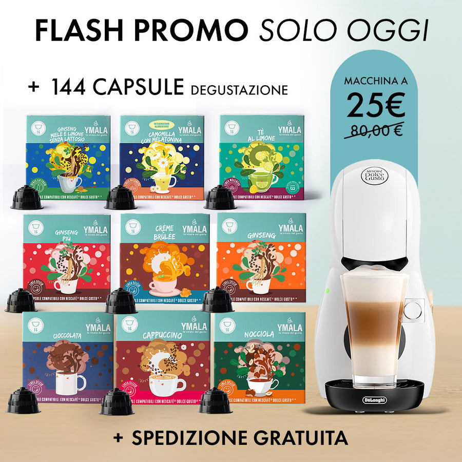 Macchina Dolce Gusto®* + 144 Capsule Ymala