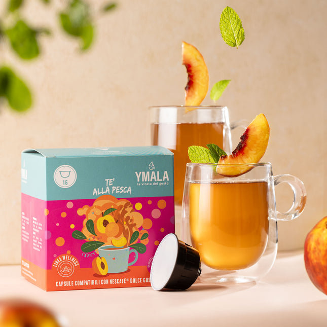 16 capsule di Ymala Tè alla pesca