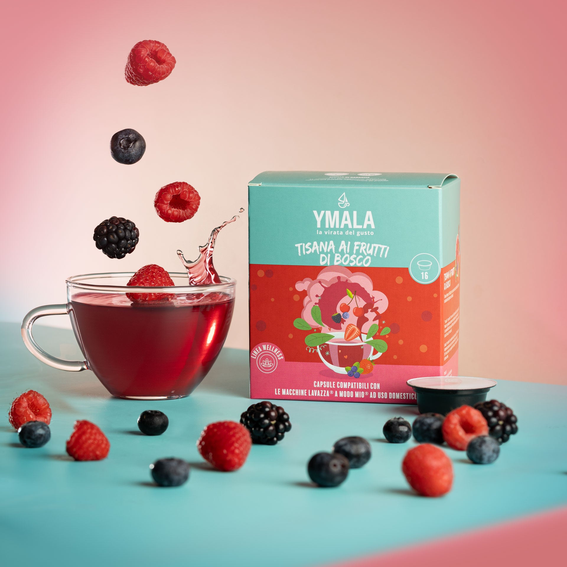 16 capsule Lavazza A Modo Mio®* Tisana Frutti di bosco