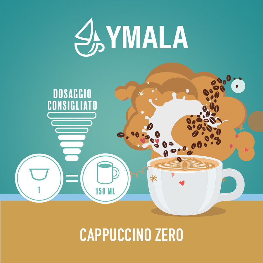 16 capsule di Ymala Cappuccino Zero