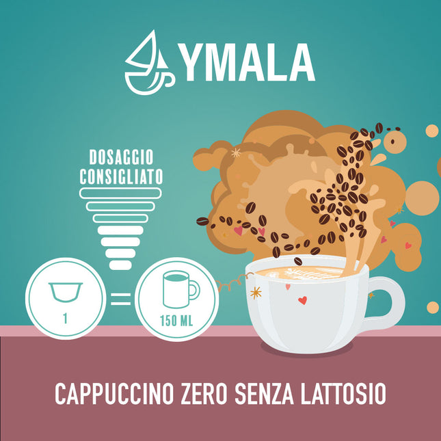 16 capsule di Ymala Cappuccino zero senza lattosio