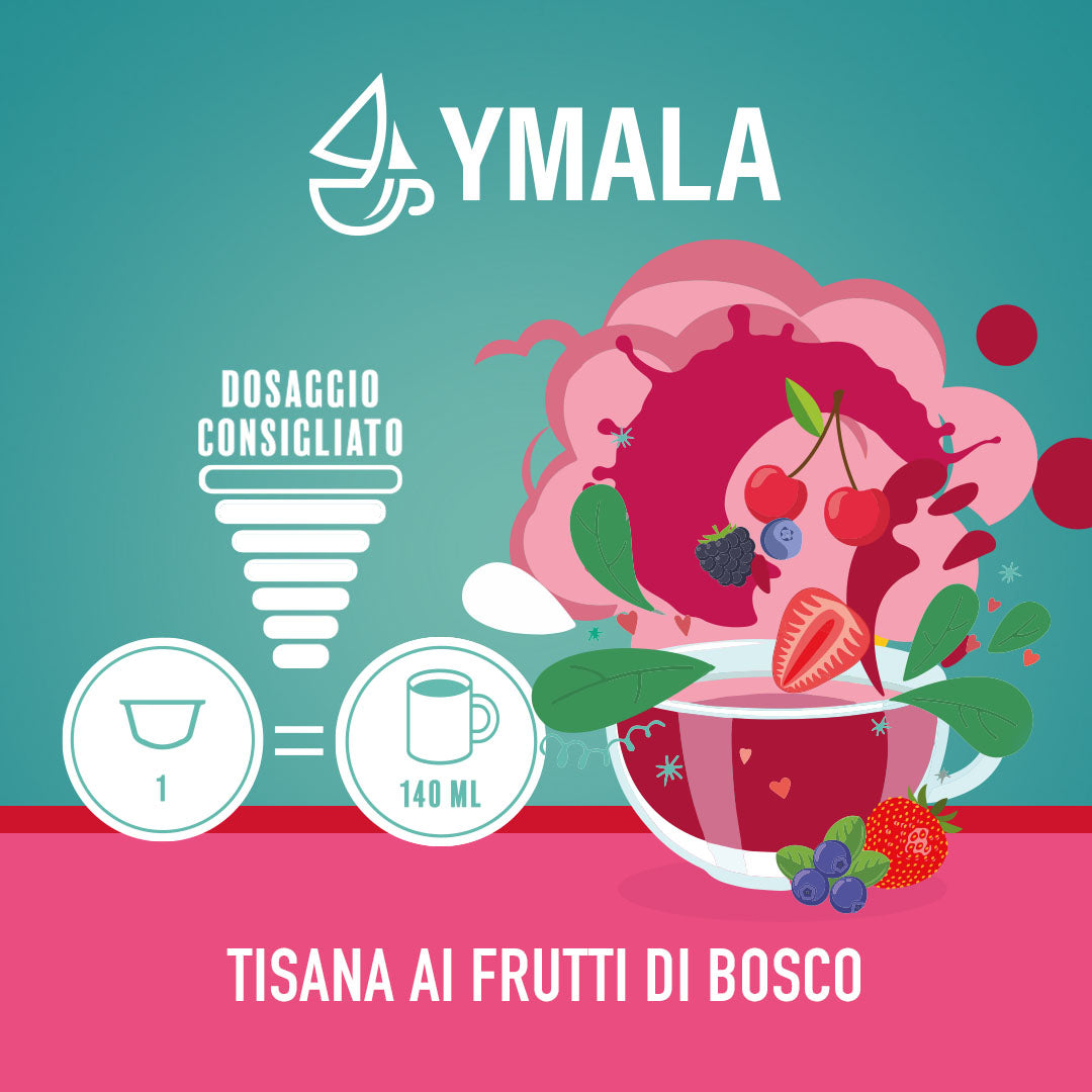 16 capsule di Ymala Tisana ai frutti di bosco