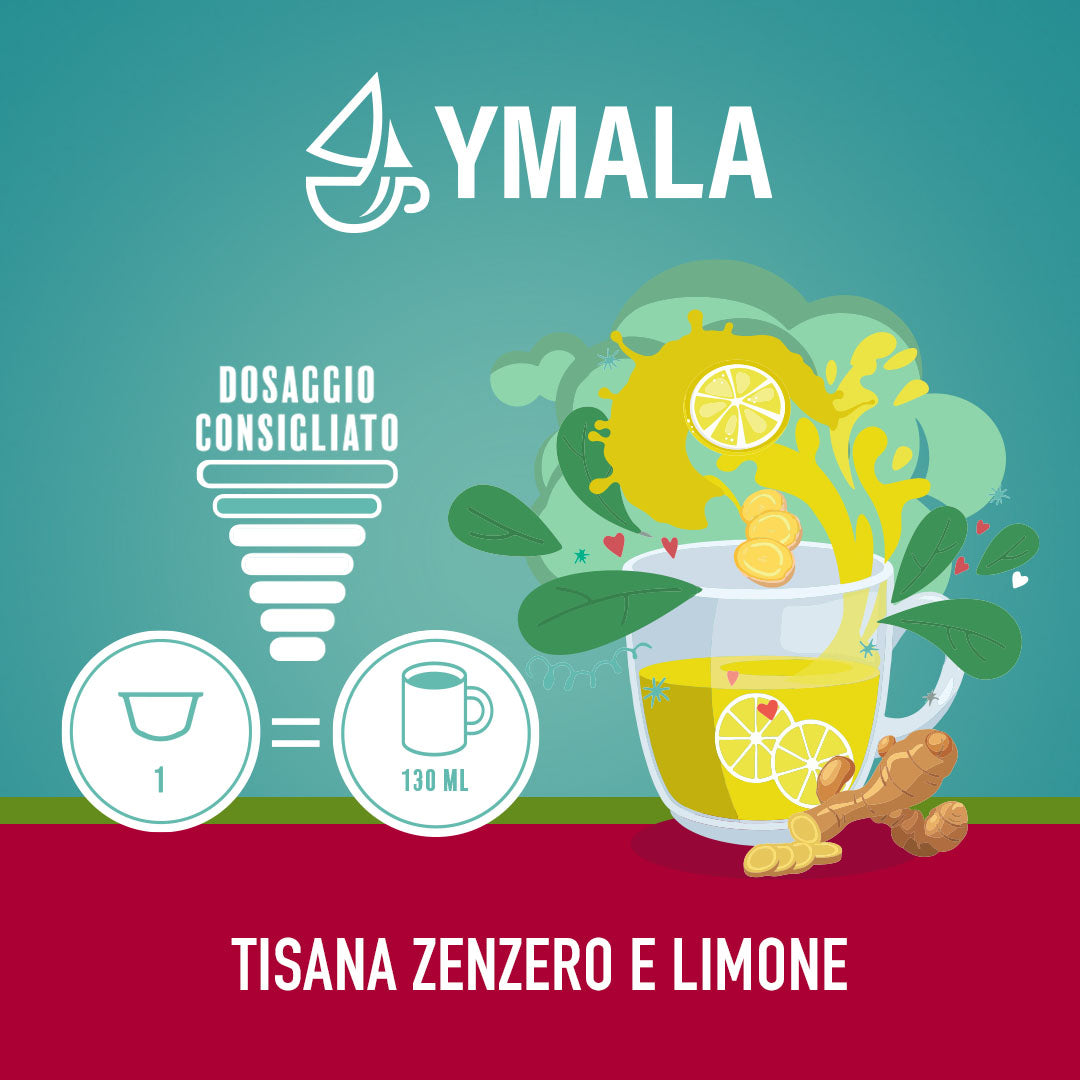 16 capsule Dolce Gusto®* Tisana zenzero e limone