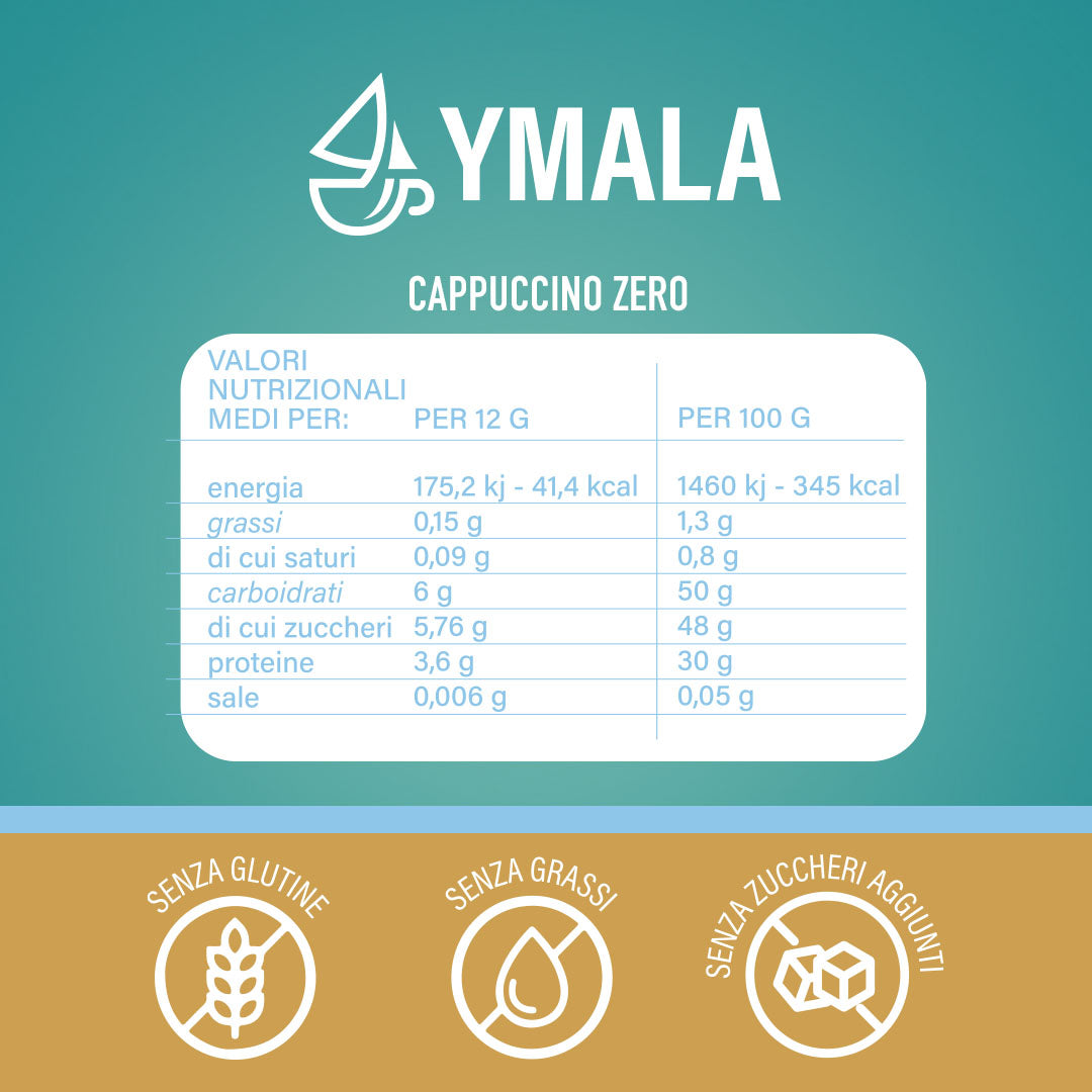 16 capsule di Ymala Cappuccino Zero