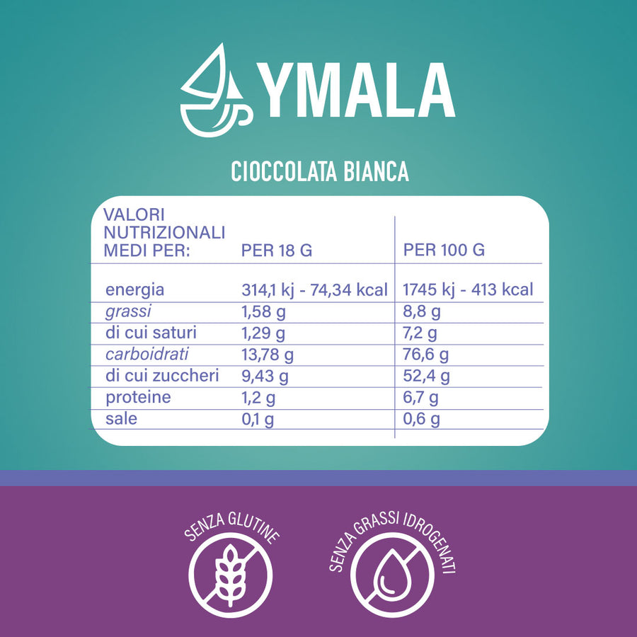 16 capsule di Ymala Cioccolata bianca