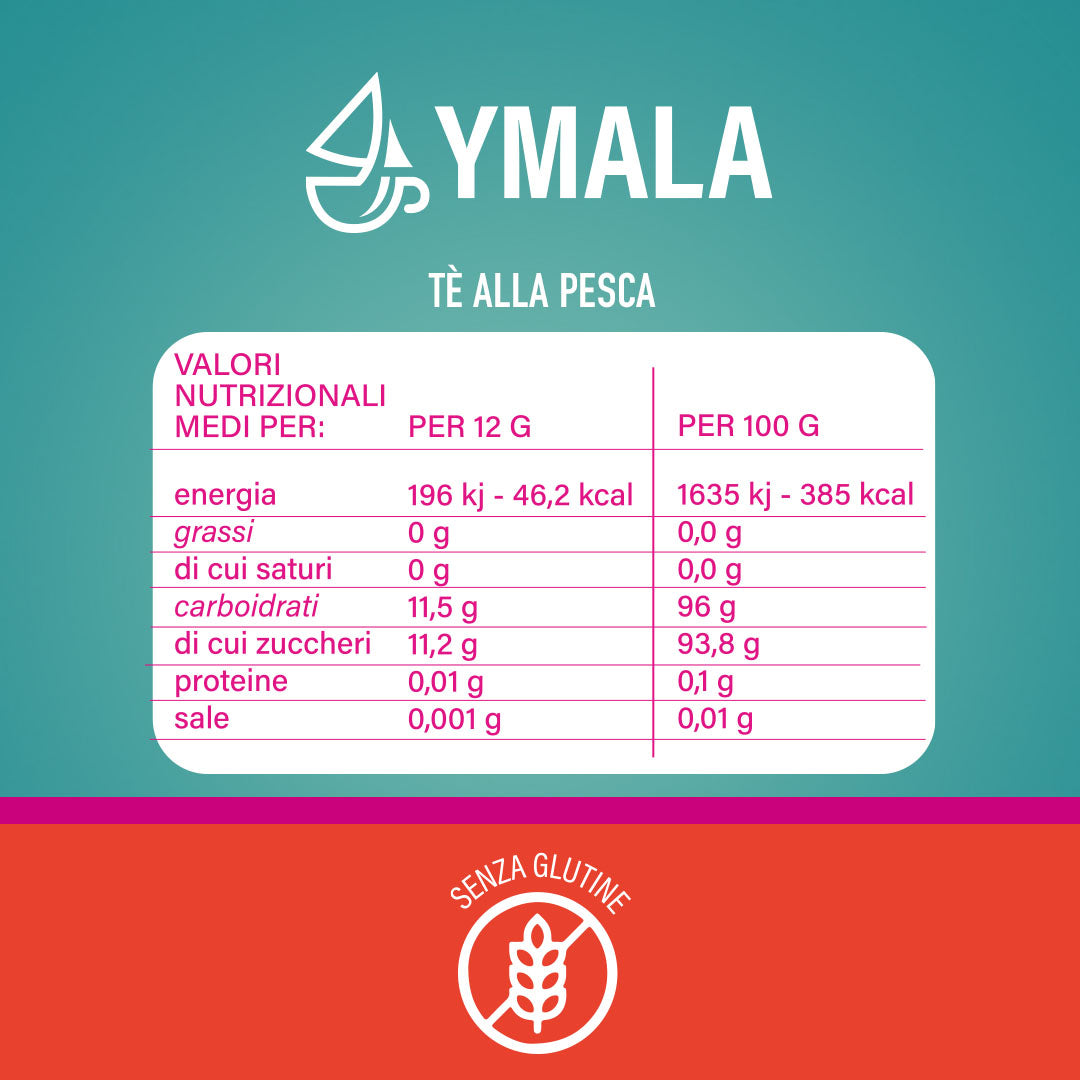 16 capsule di Ymala Tè alla pesca