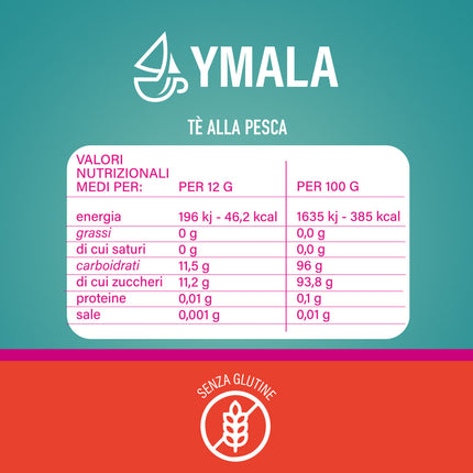 16 capsule di Ymala Tè alla pesca