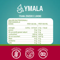 16 capsule di Ymala Tisana Zenzero Limone