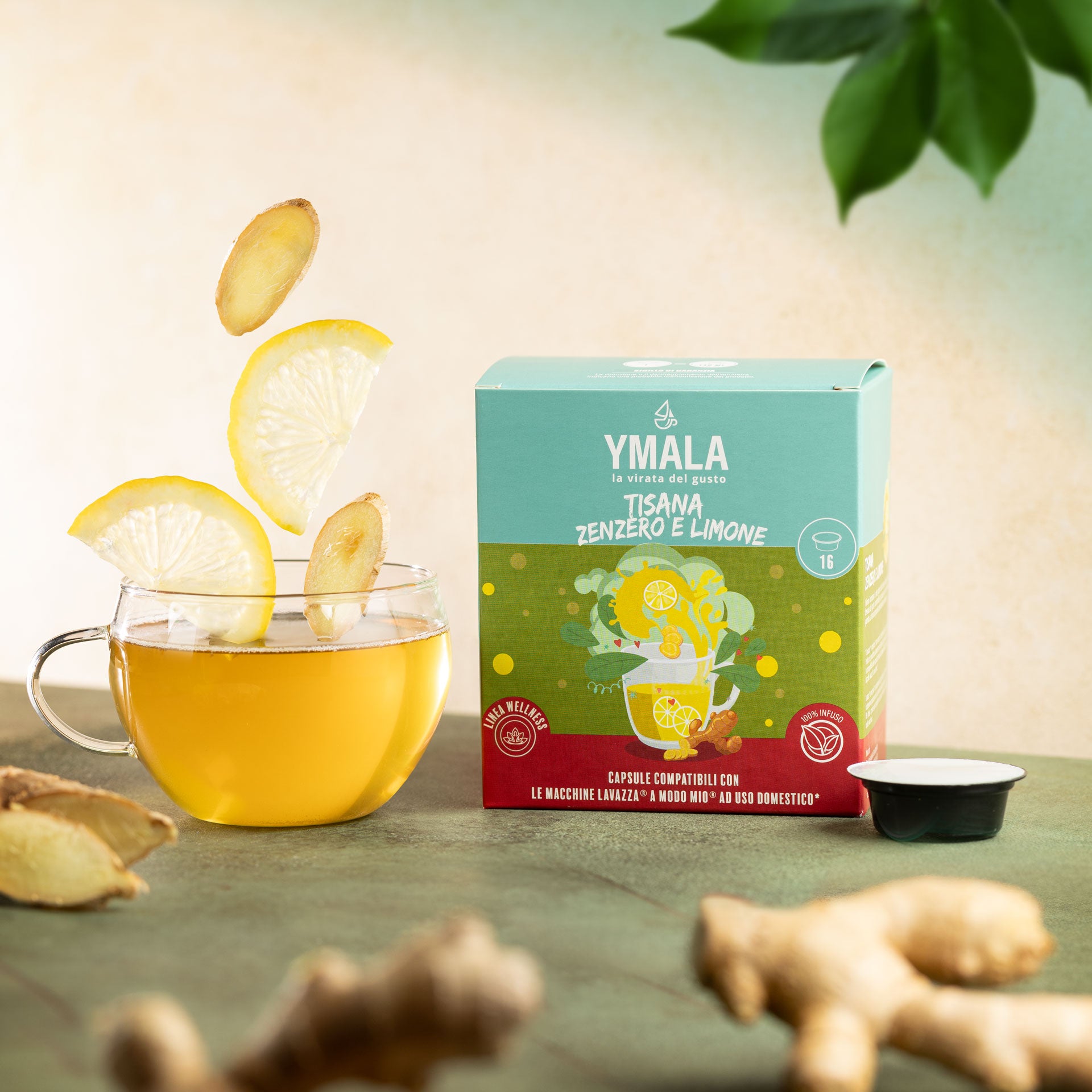 16 capsule Lavazza A Modo Mio®* Tisana Zenzero Limone