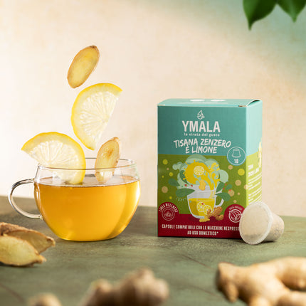 10 capsule di Ymala Tisana Zenzero e limone