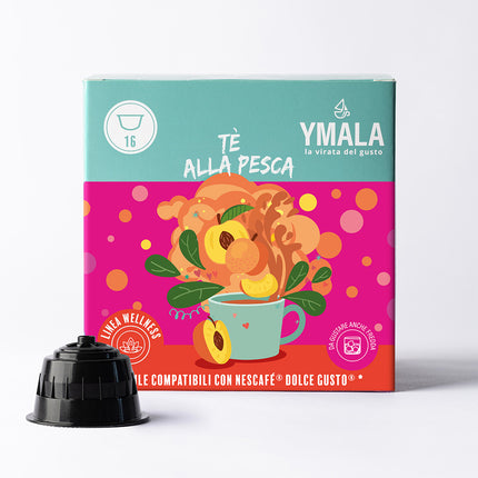 16 capsule di Ymala Tè alla pesca