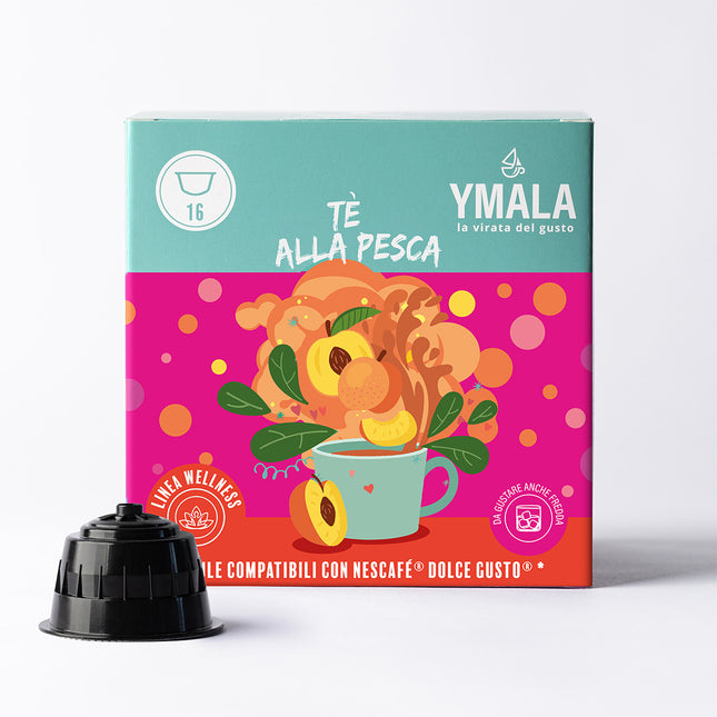 16 capsule di Ymala Tè alla pesca