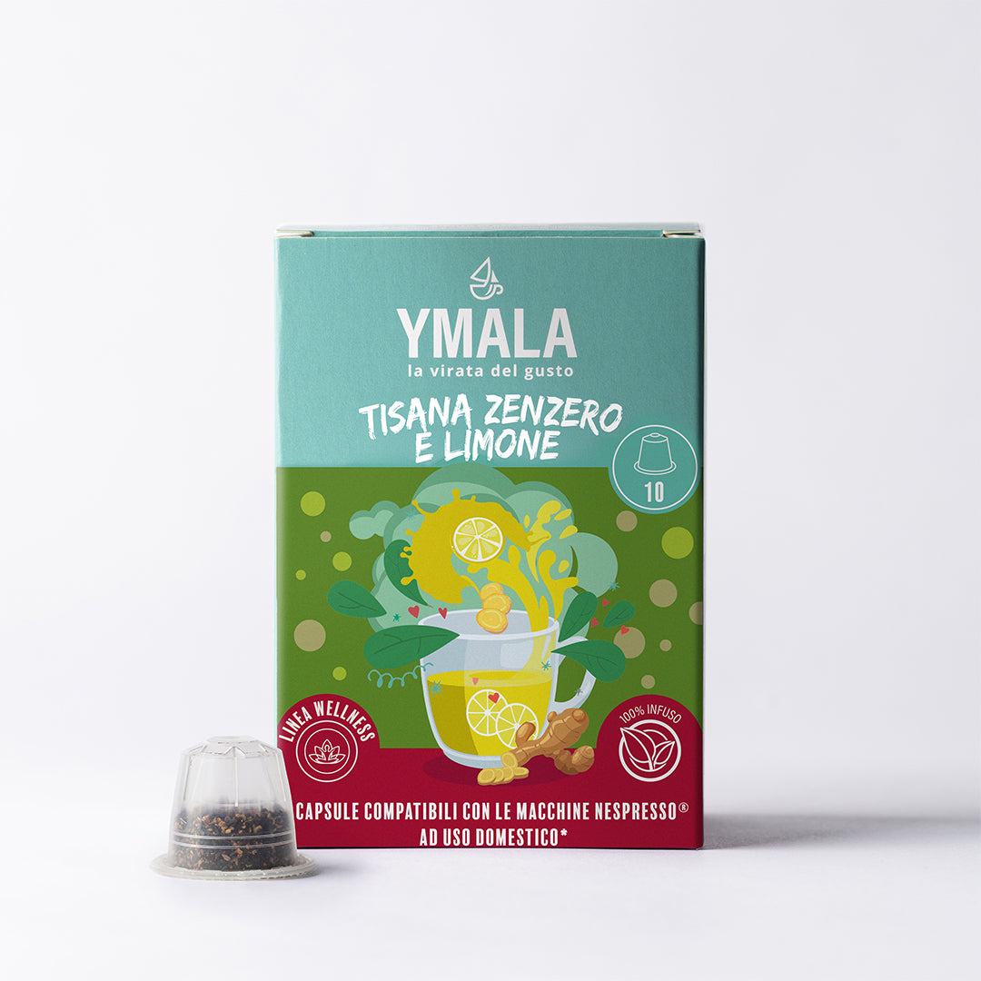 10 capsule di Ymala Tisana Zenzero e limone
