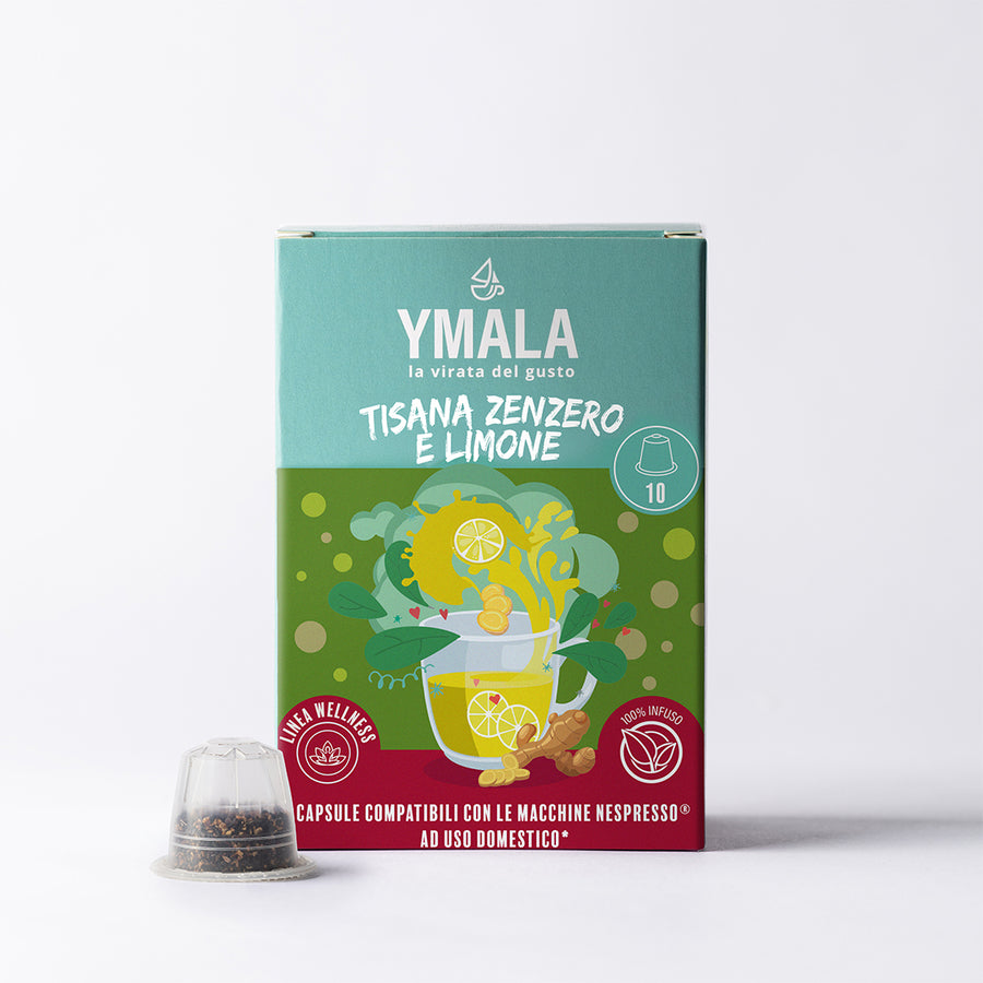 10 capsule di Ymala Tisana Zenzero e limone