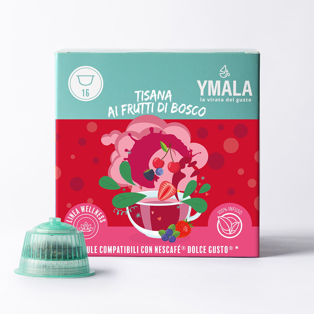 16 capsule Dolce Gusto®* Tisana ai frutti di bosco