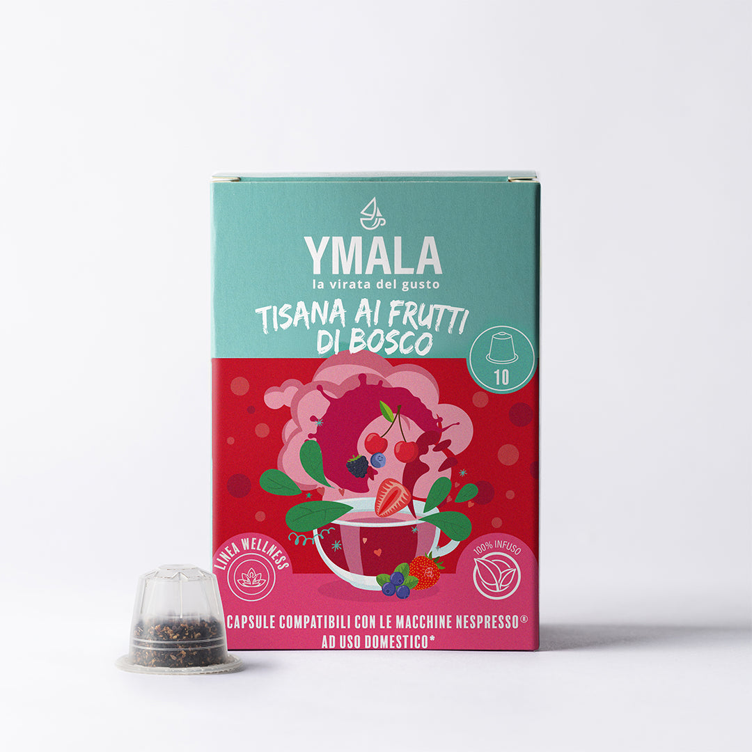 10 capsule Nespresso®* Tisana ai frutti di bosco