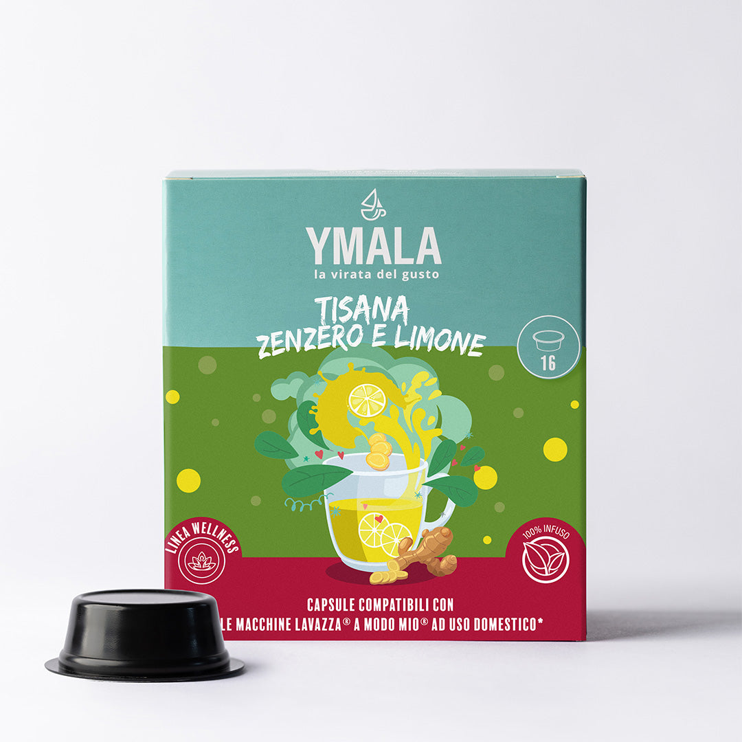 16 capsule di Ymala Tisana Zenzero Limone