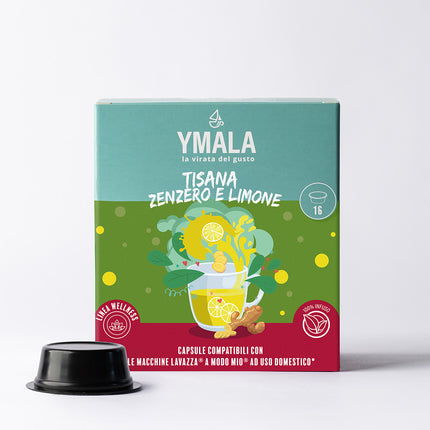 16 capsule di Ymala Tisana Zenzero Limone